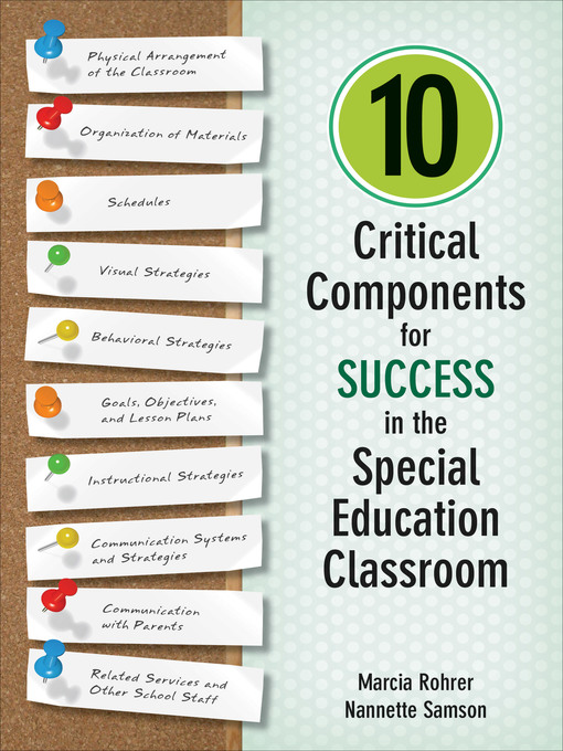 Title details for 10 Critical Components for Success in the Special Education Classroom by Marcia Rohrer - Available